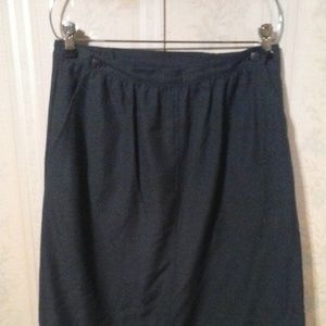 *PERSONAL WOMEN'S DARK BLUE LINEN SKIRT